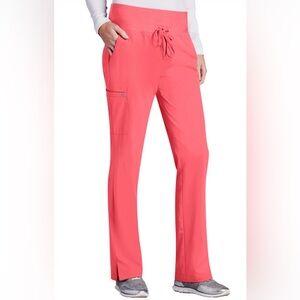 Barco One High Knit Waistband Cargo Scrub Pants